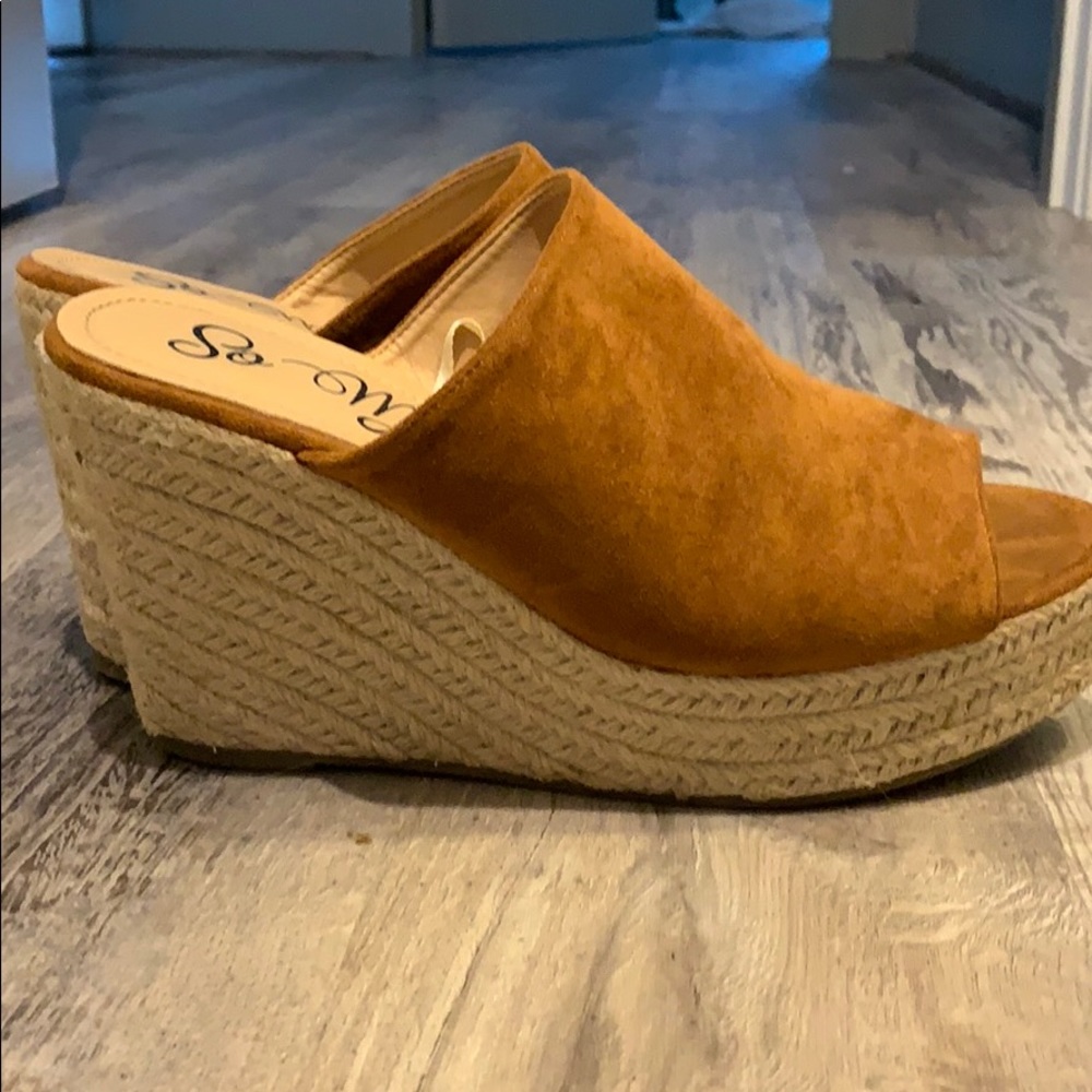 Wedge sandals- worn twice!